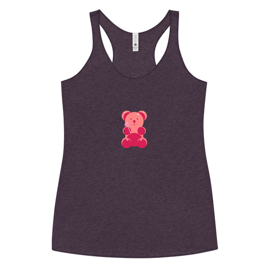 Women's Racerback gummy bear Tank