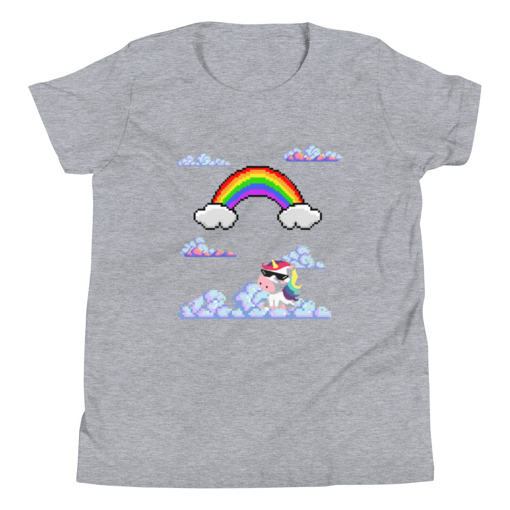 Youth Short Sleeve pixel rainbow T-Shirt